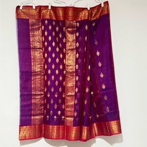 Purple and Gold Women's Skirt